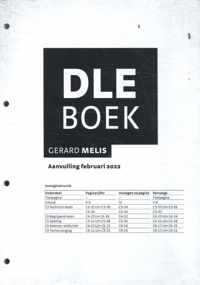 DLE Boek: aanvulling februari 2022