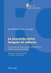 Le Proverbe Entre Langues Et Cultures