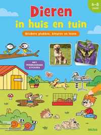 Stickers Plakken, Kleuren En Lezen - Dieren In Huis En Tuin (6-8 J.)