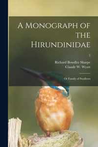 A Monograph of the Hirundinidae