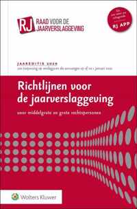 Richtlijnen voor de jaarverslaggeving, middelgrote en grote rechtspersonen 2020