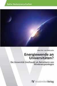 Energiewende an Universitaten?