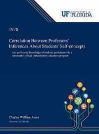 Correlation Between Professors' Inferences About Students' Self-concepts
