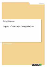 Impact of emotions in negotiations