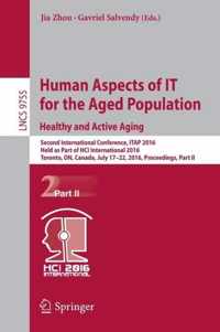 Human Aspects of IT for the Aged Population. Healthy and Active Aging