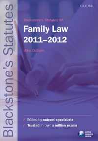 Blackstone's Statutes on Family Law