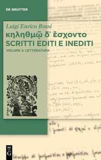    Scritti editi e inediti