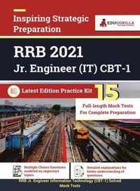 RRB Jr. Engineer Information Technology (IT) CBT-1 2021 15 Mock Tests Latest Edition Practice Kit