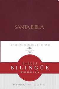 RVR 1960/KJV Biblia Bilingue, borgona imitacion piel