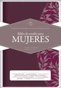 RVR 1960 Biblia de Estudio para Mujeres, vino tinto/fucsia simil piel