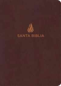 RVR 1960 Biblia Letra Gigante marron, piel fabricada con indice