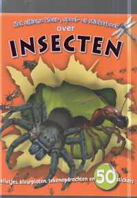 Kleur-, speel- en stickerboek over insecten