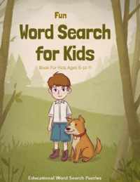 Fun word search book for kids ages 6-10