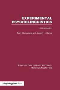 Experimental Psycholinguistics (PLE: Psycholinguistics)