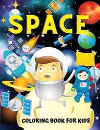 space coloring book for kids