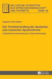 Der Tonhöhenumfang der deutschen und russischen Sprechstimme