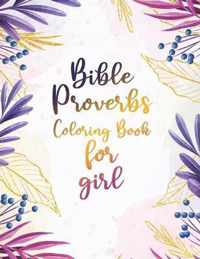 Bible Proverbs Coloring Book for girl