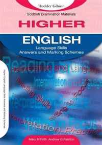 English Language Skills for Higher English Marking Schemes