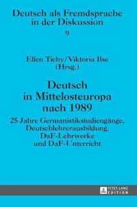 Deutsch in Mittelosteuropa nach 1989