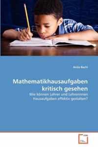 Mathematikhausaufgaben kritisch gesehen