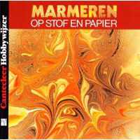 Marmeren op stof en papier