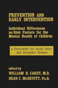 Prevention and Early Intervention