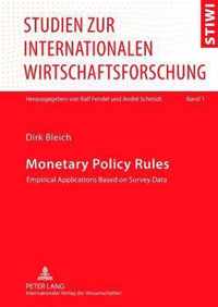 Monetary Policy Rules