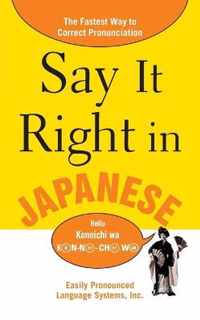 Say It Right In Japanese
