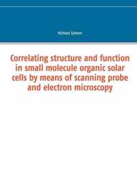 Correlating structure and function in small molecule organic solar cells by means of scanning probe and electron microscopy