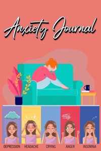 Anxiety Journal: Track Your Triggers, Coping Methods, Self Care, Daily Schedule & More