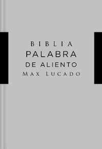 NVI Santa Biblia, Lucado, Palabra de Aliento, Tapa Dura, Gris, Interior a DOS Colores