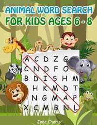 Animal Word Search for Kids Ages 6-8