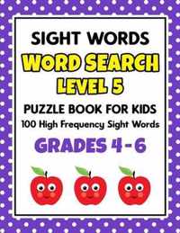 SIGHT WORDS Word Search Puzzle Book For Kids - LEVEL 5