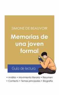 Guia de lectura Memorias de una joven formal de Simone de Beauvoir (analisis literario de referencia y resumen completo)