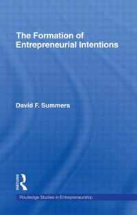 The Formation of Entrepreneurial Intentions