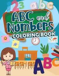 ABC and Numbers Coloring Book