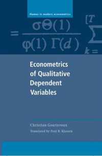 Econometrics of Qualitative Dependent Variables