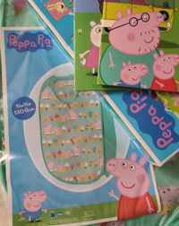 cadeau set Peppa inlijstingsset in doos opvouwbare opbergmand 36x36x58 cm 2x boek lezen voorlezen De zandbak boek Peppa gaat kamperen