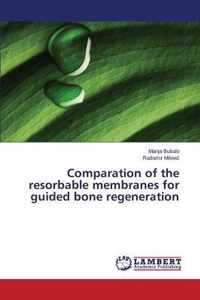 Comparation of the resorbable membranes for guided bone regeneration