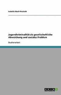 Jugendkriminalitat als gesellschaftliche Abweichung und soziales Problem