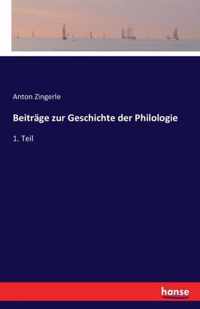 Beitrage zur Geschichte der Philologie