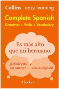 Complete Spanish Grammar Verbs Vocabulary: 3 Books in 1