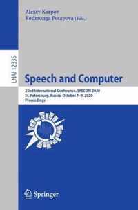 Speech and Computer