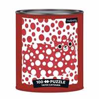 Yayoi Catsama Artsy Cats 100 Piece Puzzle Tin