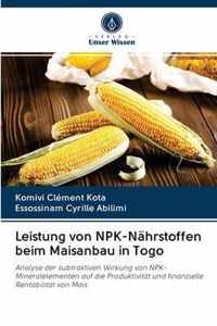 Leistung von NPK-Nahrstoffen beim Maisanbau in Togo