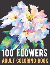 100 Flowers Coloring Book