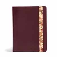 CSB Spurgeon Study Bible, Burgundy/Marble LeatherTouch (R)