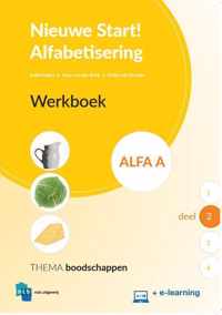 Nieuwe Start Alfabetisering 2 -   Nieuwe Start Alfabetisering Werkboek Alfa A Deel 2 + e-learning