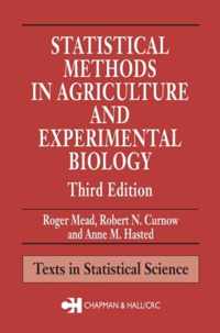 Statistical Methods in Agriculture and Experimental Biology