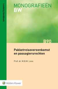 Monografieen BW B90 -   Pakketreisovereenkomst en passagiersrechten